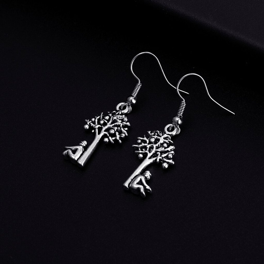 Trendy Vintage Life Tree Dangle Antique Color Plated Earrings For Woman , K422
